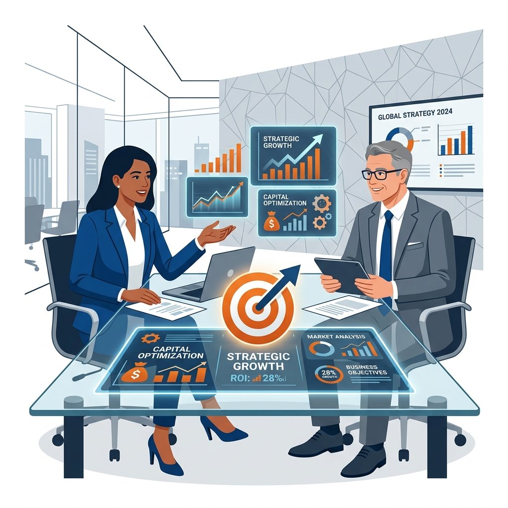 Strategic Boardroom Business Discussion